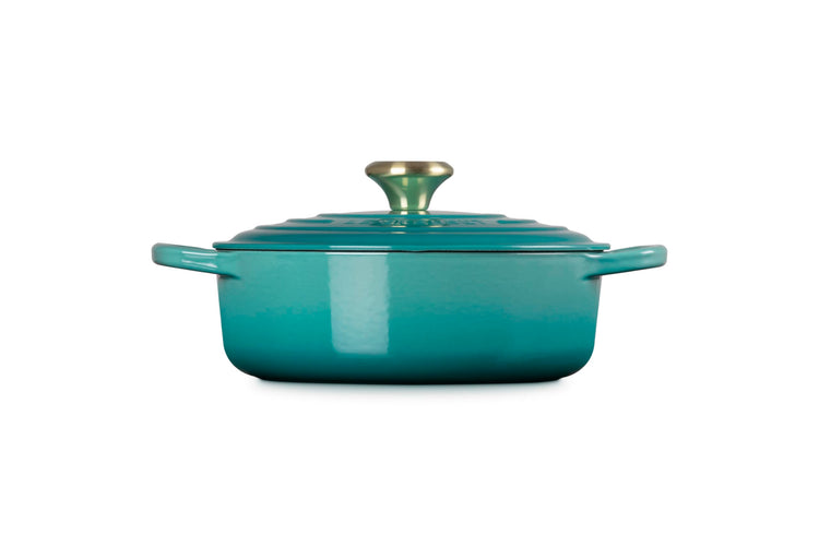 Enameled Cast Iron Round Wide Dutch Oven