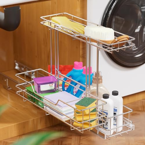 2 Tier Under Sink Organizer 11" W X18 D (11" W X18"D)