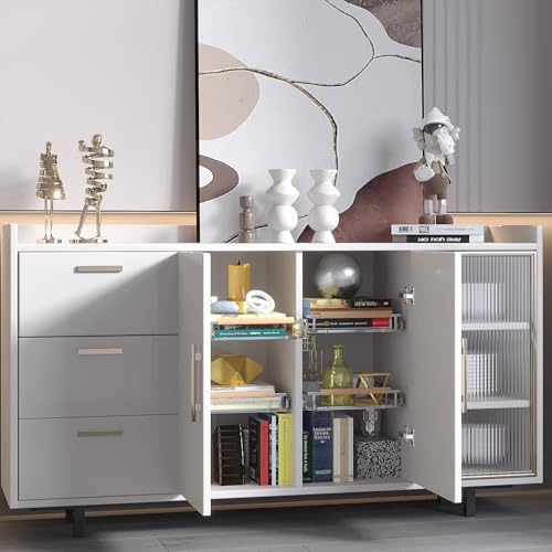 Expandable Pull Out Cabinet Organizer (X-Large, 23.2~39.99'' W x 22.5''D/Side-Mount / 1Pack)
