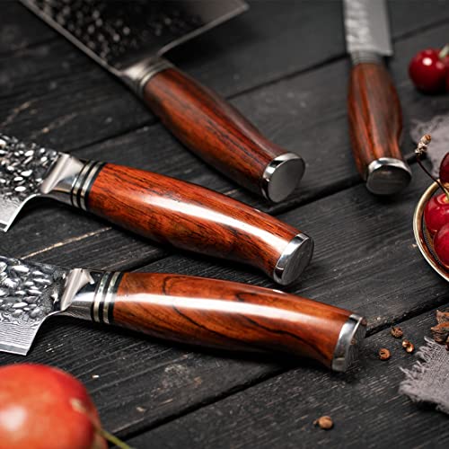 Cleaver Knife Set with Magnetic Block (5 Count)