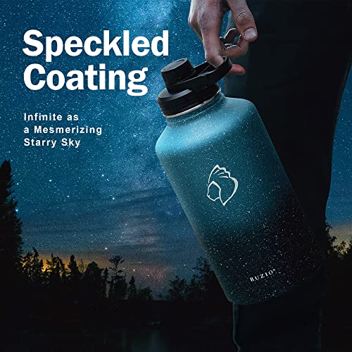 Half Gallon Water Jug Insulated Stainless Steel (64 Ounces / Starry Indigo)