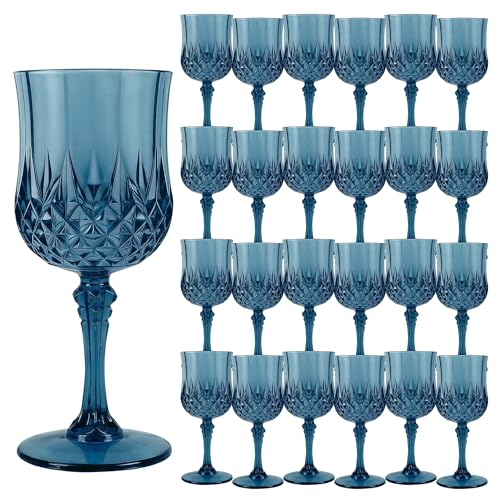 24Pack Plastic Wine Glasses (24 Count)