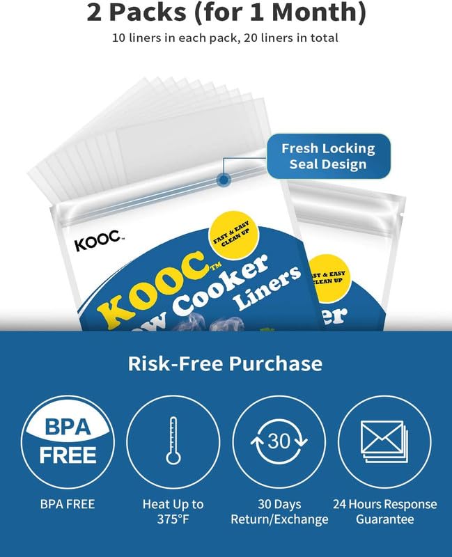 Slow Cooker Liners Fits 6