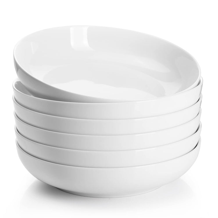 22oz Porcelain Pasta Bowls Set of 6 (6 Count)