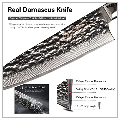 Cleaver Knife Set with Magnetic Block (5 Count)