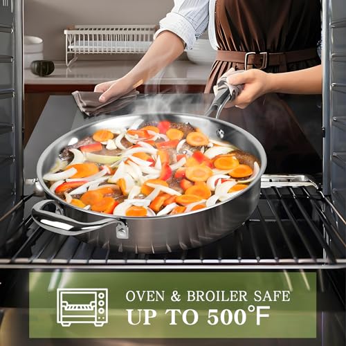 Triple Ply Stainless Steel Pots and Pans Set