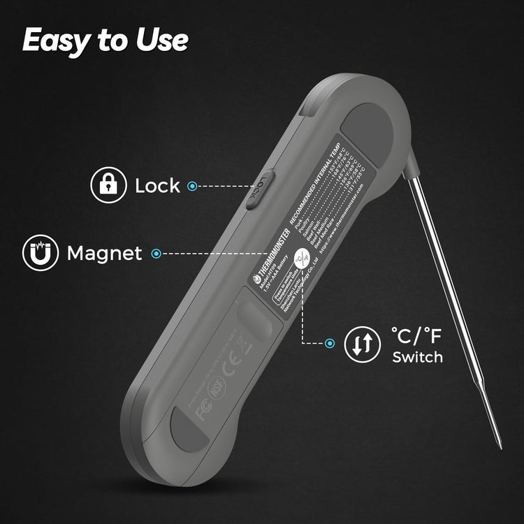0.5 Sec Instant Read Meat Thermometer Digital for Cooking