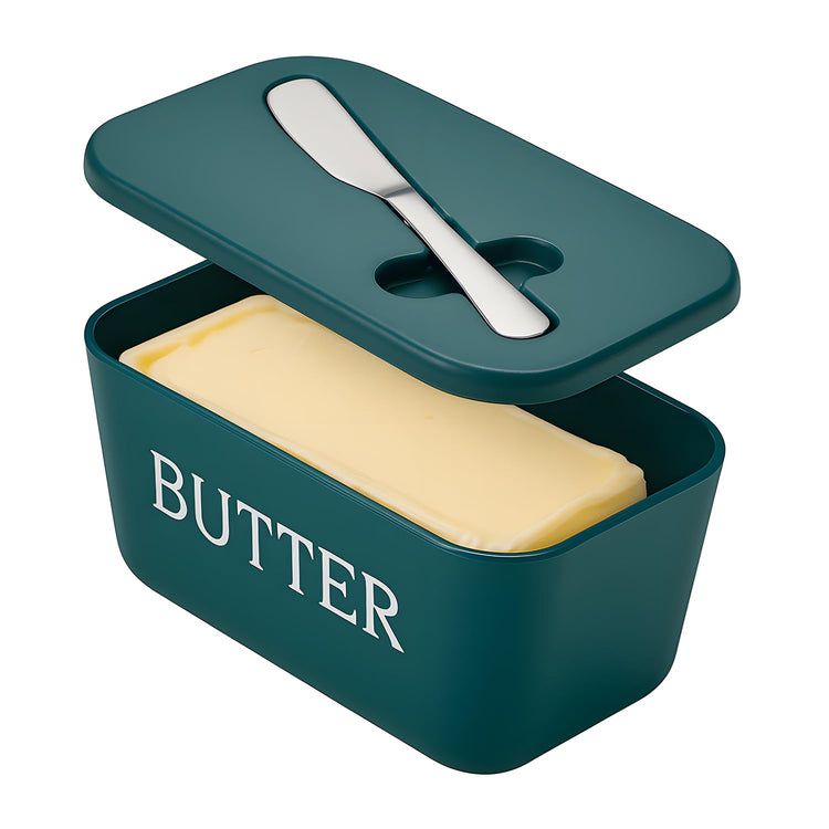 Large Butter Dish With Lid And Knife