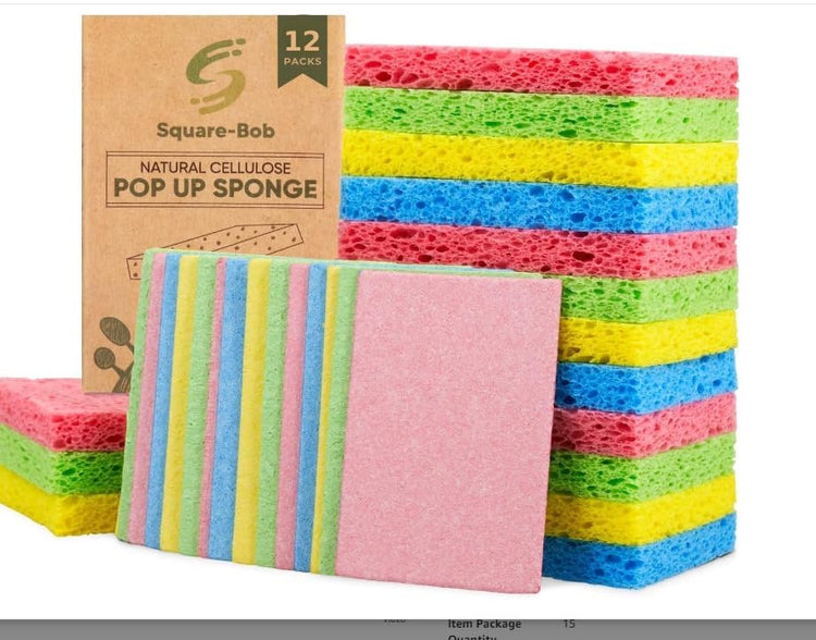 Compressed Non Scratch Kitchen Sponges (36 Count)