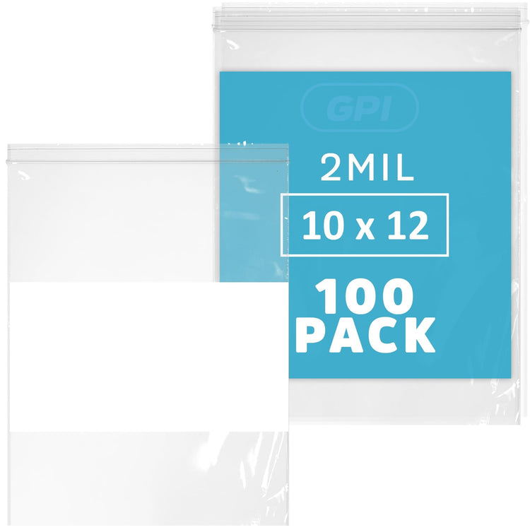 10" x 12" 1 Gallon Zip Bags (100 Count)