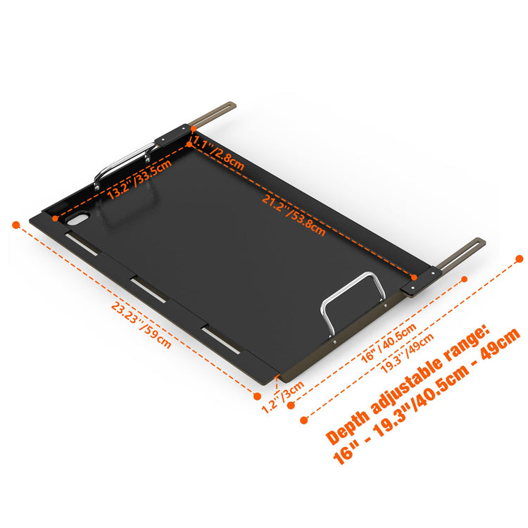 Adjustable Griddle Insert for Gas Grill
