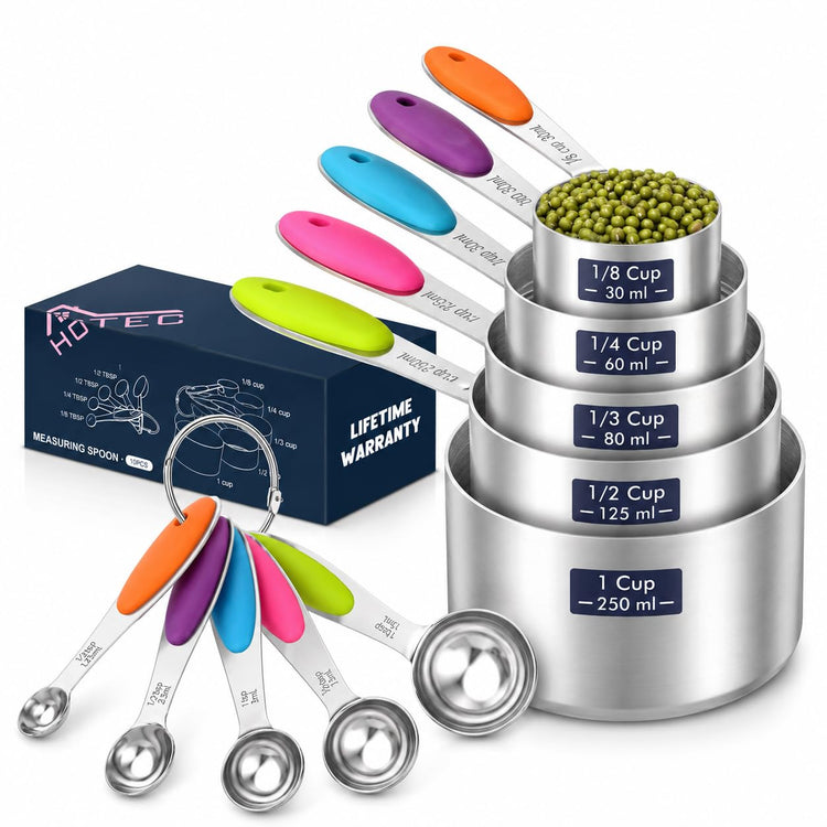 10 Pack Measuring Cups &Spoons Set (10 Count)