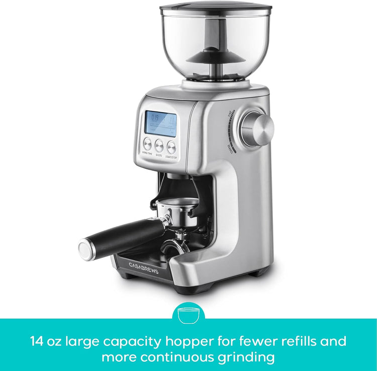 CASABREWS Tornado Electric Conical Burr Coffee Grinder, 77 Precision Grind Settings for Espresso to French Press, Special for Barista and Coffee Lovers