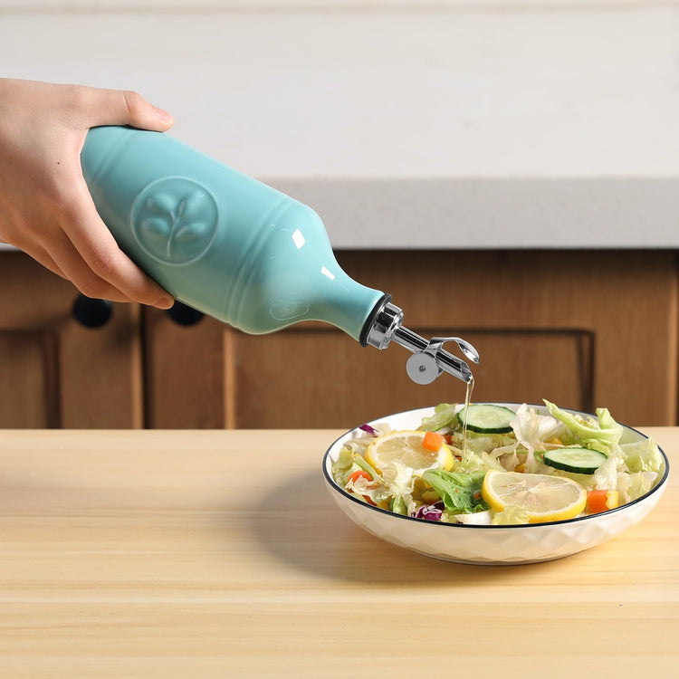 Sweejar 16 Oz Ceramic Olive Oil Dispenser Bottle