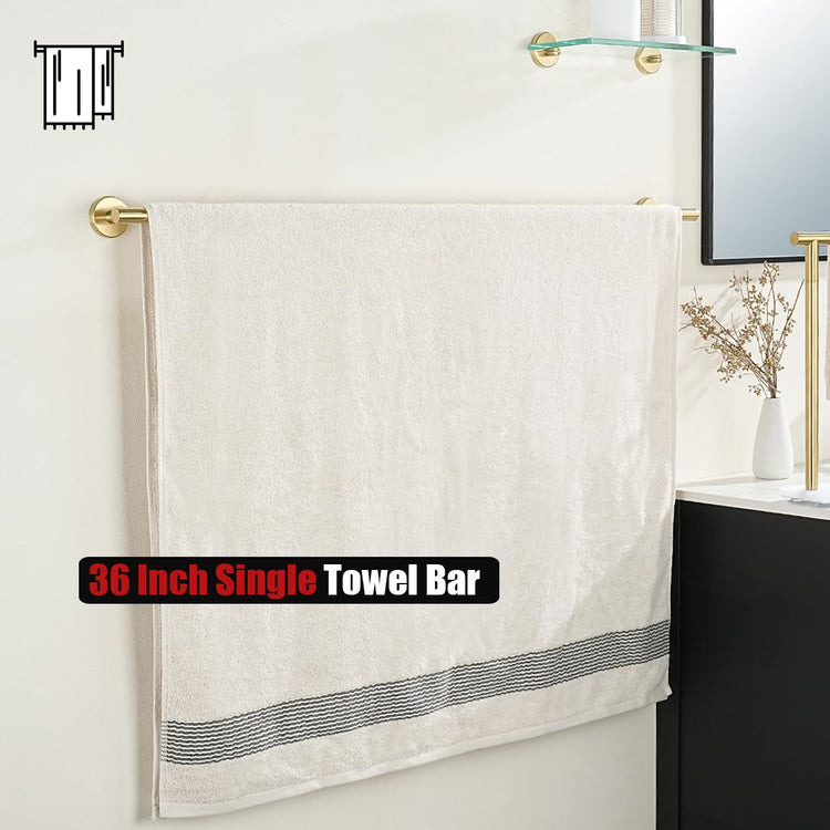 Bath Towel Bar Gold
