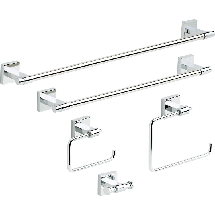 Maxted (1-Pack) 18" Towel Rack for Bathroom, Polished Chrome Towel Bar for Bathroom Wall Kitchen Towel Holder Rod Wall Mounted Bathroom Accessories MAX18-PC