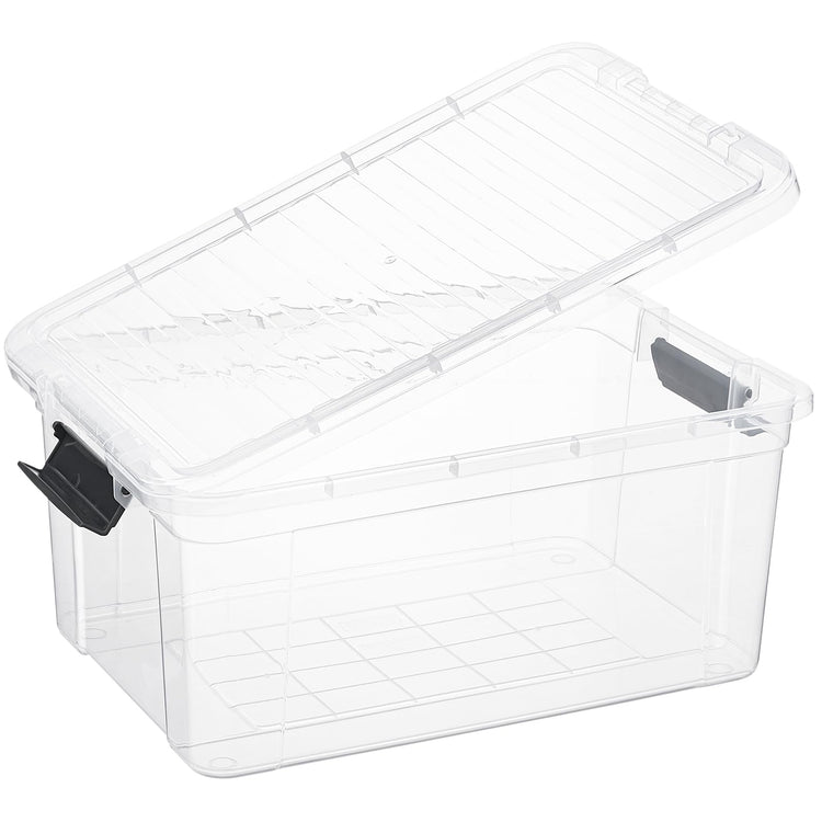 21 Quart Clear Plastic Storage Boxes with Lids (4 Count)