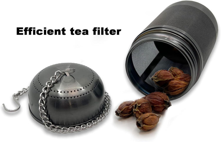 316 Stainless Steel Ion-Plated Fruit Infuser Insert &Tea Infuser for Loose Leaf,Compatible with Stanley,Hydro Flask,Iron Flask, Takeya,ThermoFlask,Reusable Filter for Herbs, Lemon, Cucumber