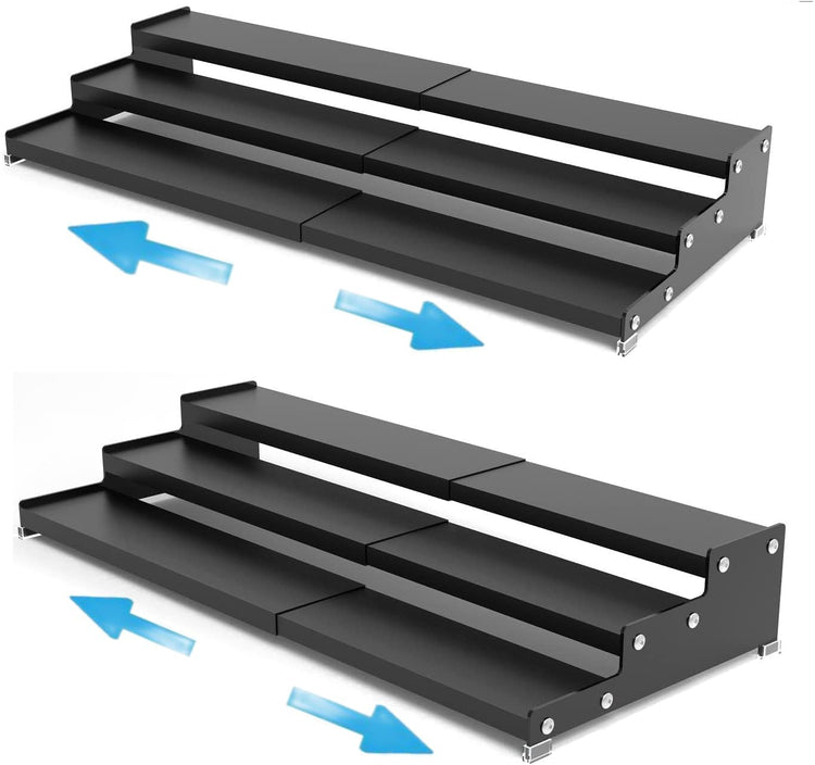 Expandable Spice Rack Storge organizer with 3 (2 Count)