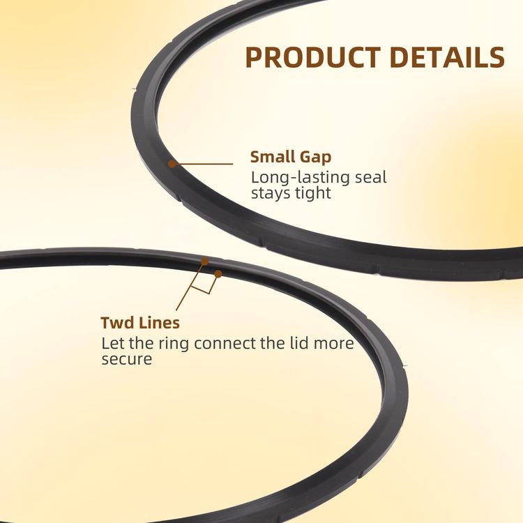 09924 Pressure Canner Sealing Ring 2 Sets for Presto 6 and 8 Quart Cooker
