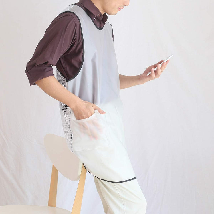 NEWGEM Japanese Linen Cross Back Cooking Aprons for Women Men with Pockets Cute for Baking Kitchen