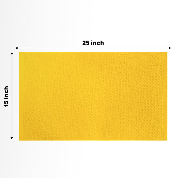 Ring Spun Cotton Yellow Kitchen Dish Towels (6 Count)