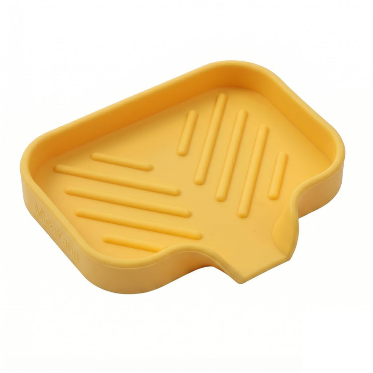 Silicone Soap Dish with Drain Spout