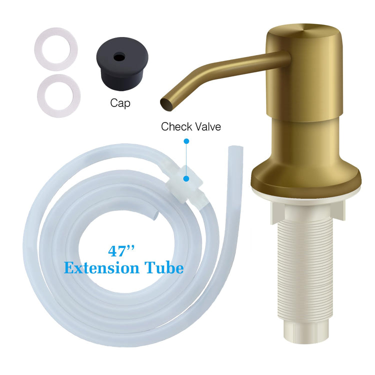 Soap Dispenser for Kitchen Sink and Extension Tube Kit