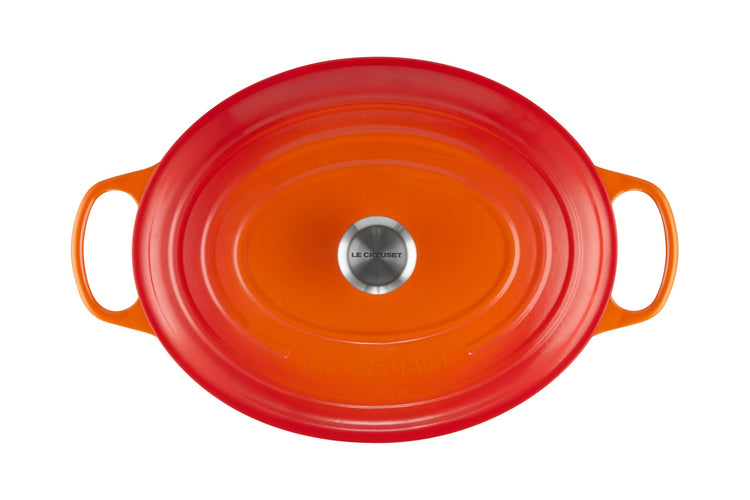 Enameled Cast Iron Oval Dutch Oven