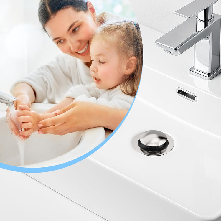 Universal 3 in 1 Bathroom Sink Drain Strainer