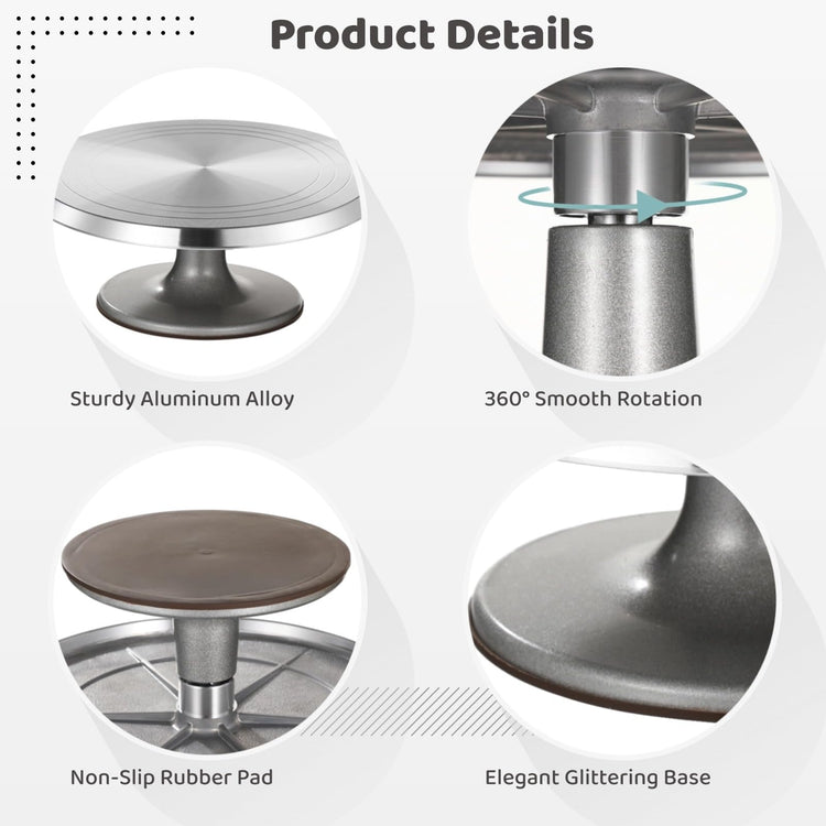 Aluminium Alloy Revolving Cake Stand