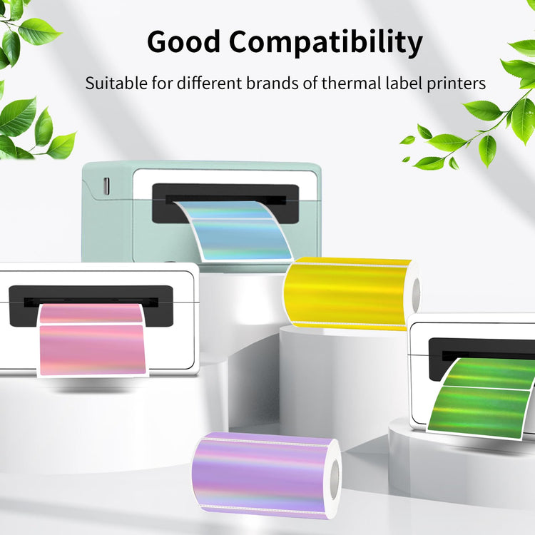 2x4 Inch Holographic Thermal Labels