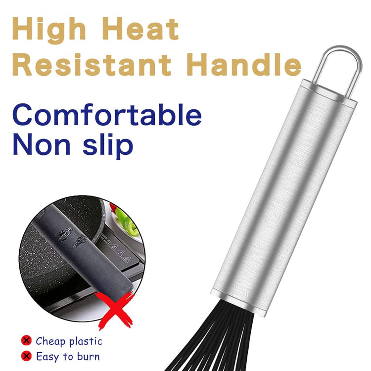 Black Silicone Whisk Set of 3 (3 Count)