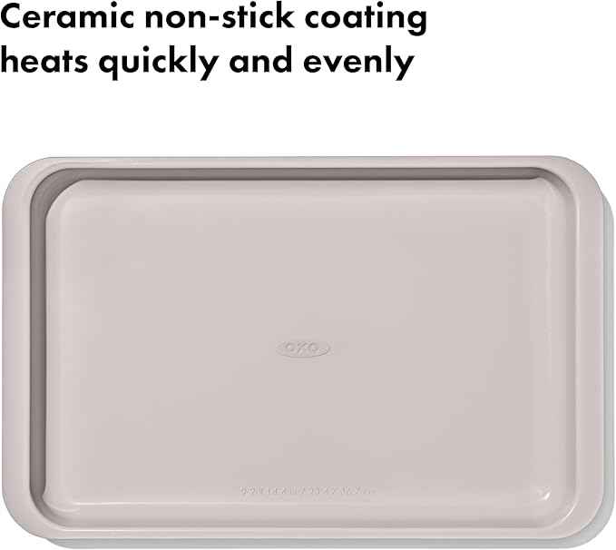 OXO Good Grips Non-Stick Pro Ceramic Coated Metal Bakeware Jelly Roll Pan – Storm Blue