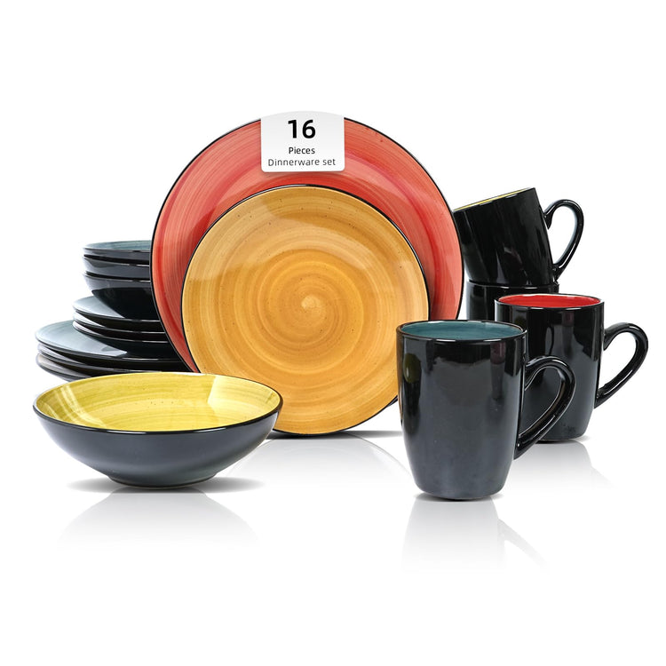 HomeVss Stoneware Sonoma 16pc Dinnerware Set (16 Count)