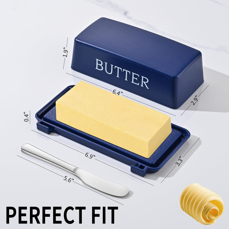Butter Dishes With Lid And Stainless Steel Knife