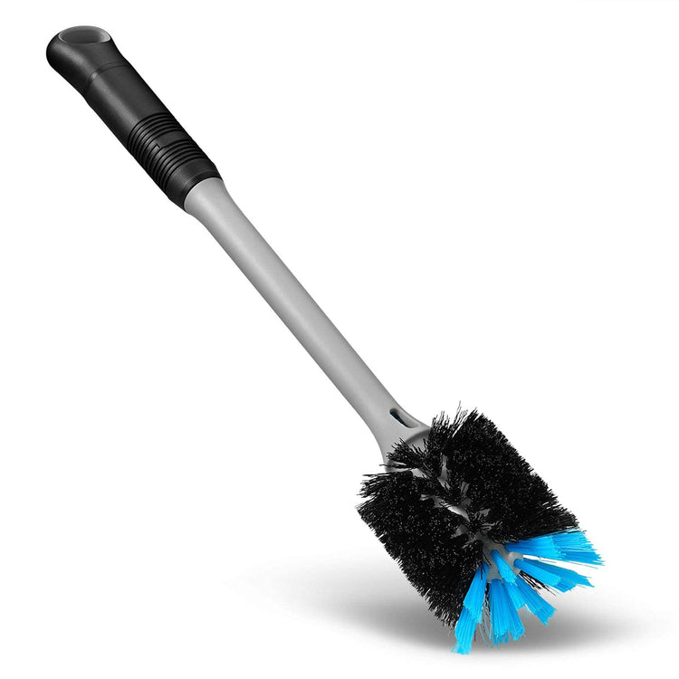 2-in-1 Bottle Brush and Straw Cleaner Brush, Black, 1 Pack