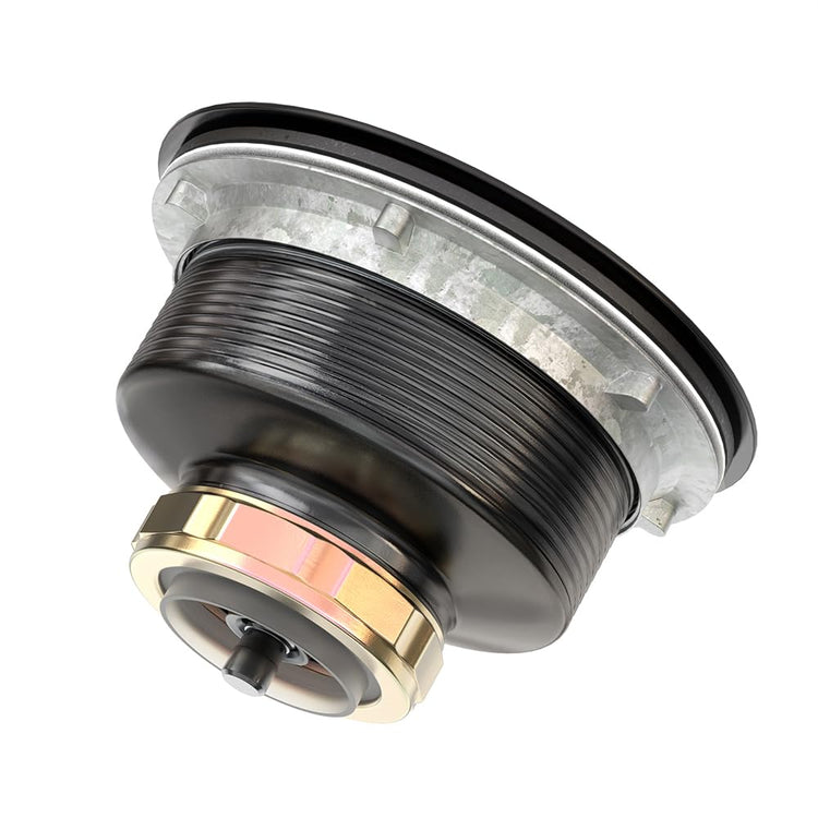 3-1/2 Inch Bronze Kitchen Sink Drain Assembly Kit - Oil Rubbed Bronze Stainless Steel with Strainer Basket/Drain Stopper