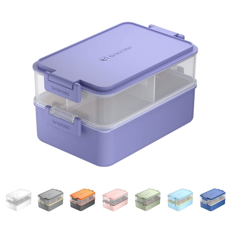 Stackable 2 Tier Adult Bento Box