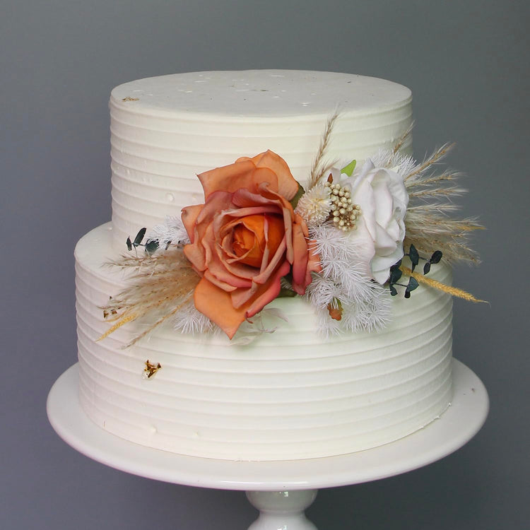 3Pcs Premade Cake Flowers (3 Count)