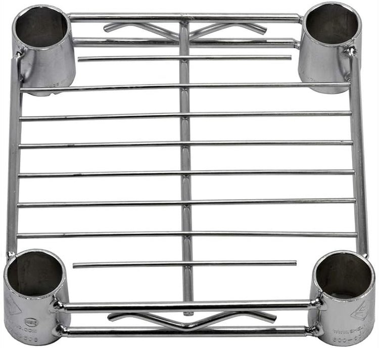 Shelving Inc. 8" d x 8" w Chrome Wire Shelving with 3 Tier Shelves, Weight Capacity 800lbs Per Shelf