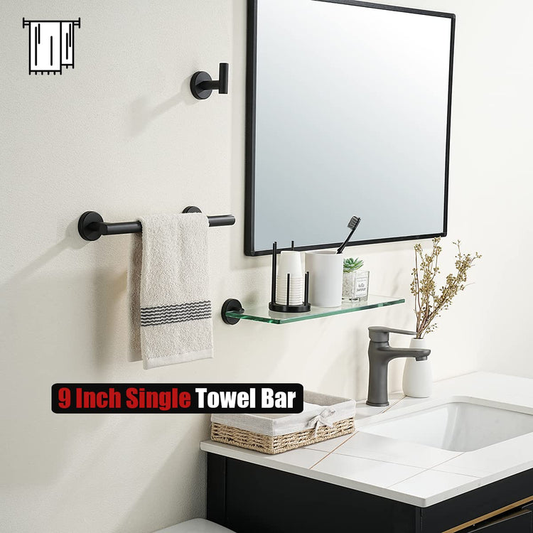 Black Towel Bar