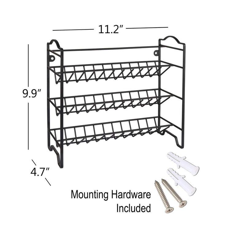 Spice Rack Organizer with 18 Spice Jars 4 oz