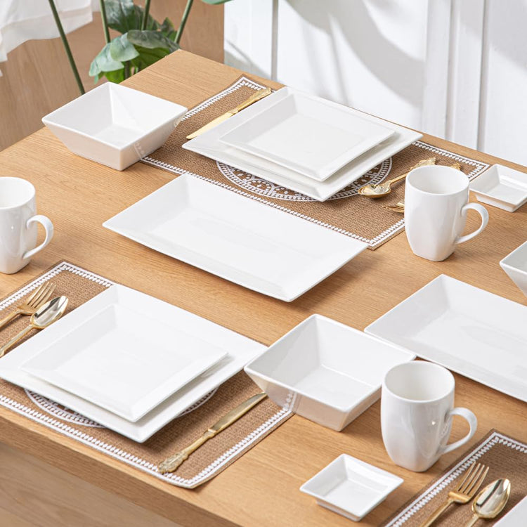 12 inch White Porcelain Serving Platters for Party (3 Count)