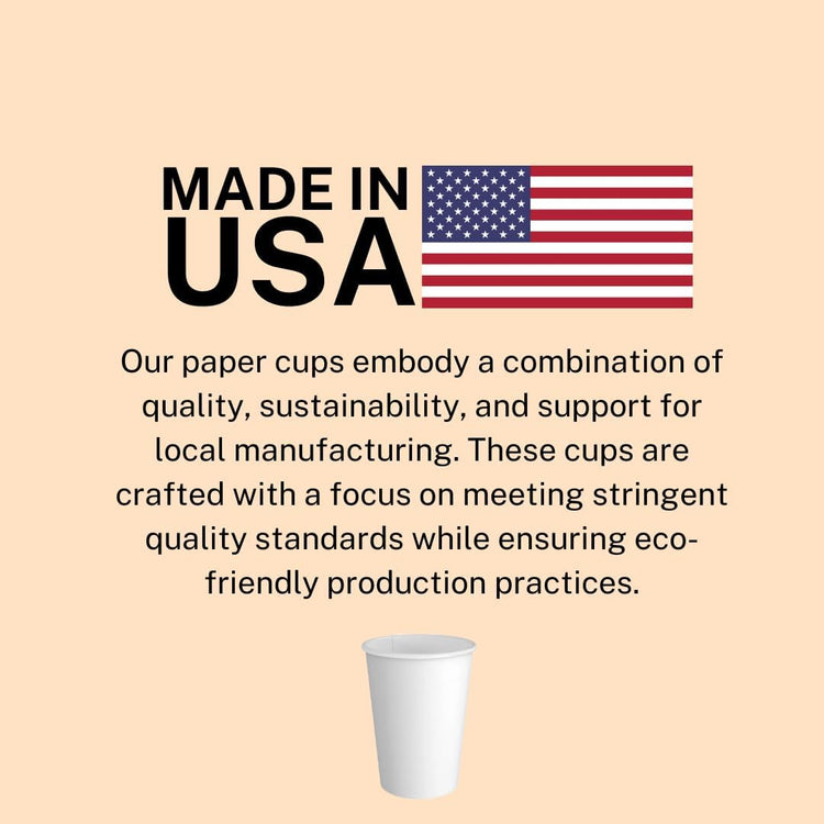 Siptown 20 oz 500 Bulk Pack Disposable Paper Cups for Hot Drinks, Coffee, & Tea | Made in USA (20 oz - 500 count)
