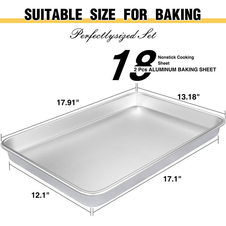Commercial Quality Baking Sheet Pan Set