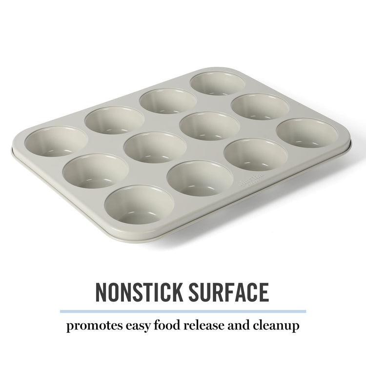 Gallen 12 Cup Nonstick Carbon Steel Muffin and Cupcake Pan