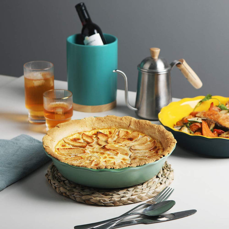 Sweejar Ceramic Pie Pan (55 Fl Oz)