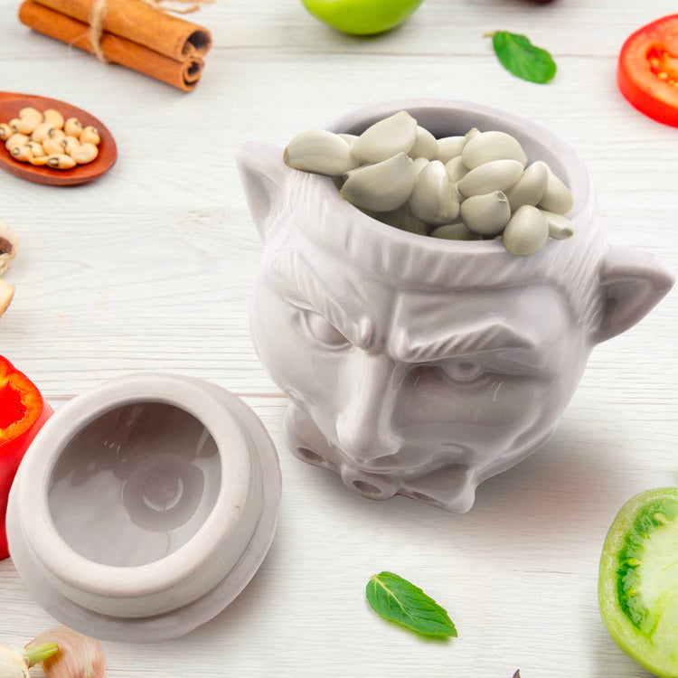 Spooky Dracula Garlic Pot