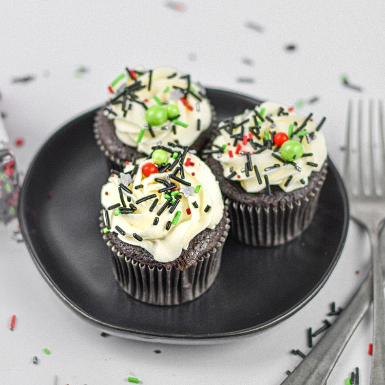 Black Space Wars Sprinkles for Cake Decorating
